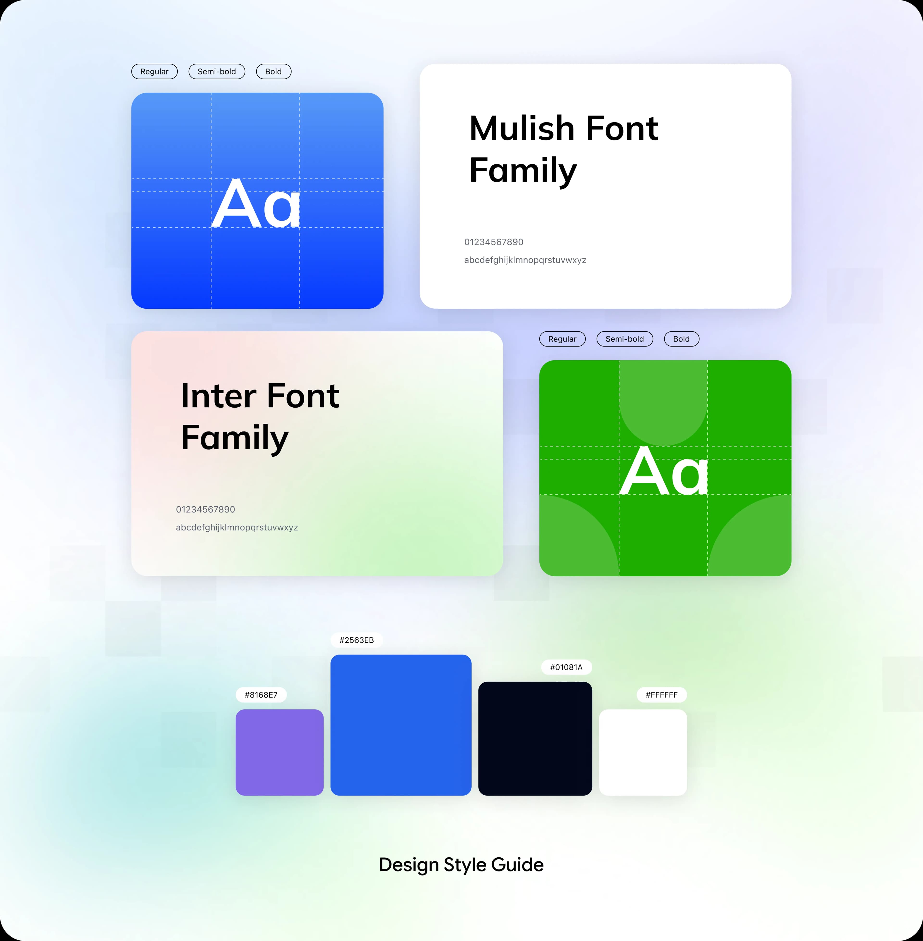 HIREAI typography, color, and interface design system