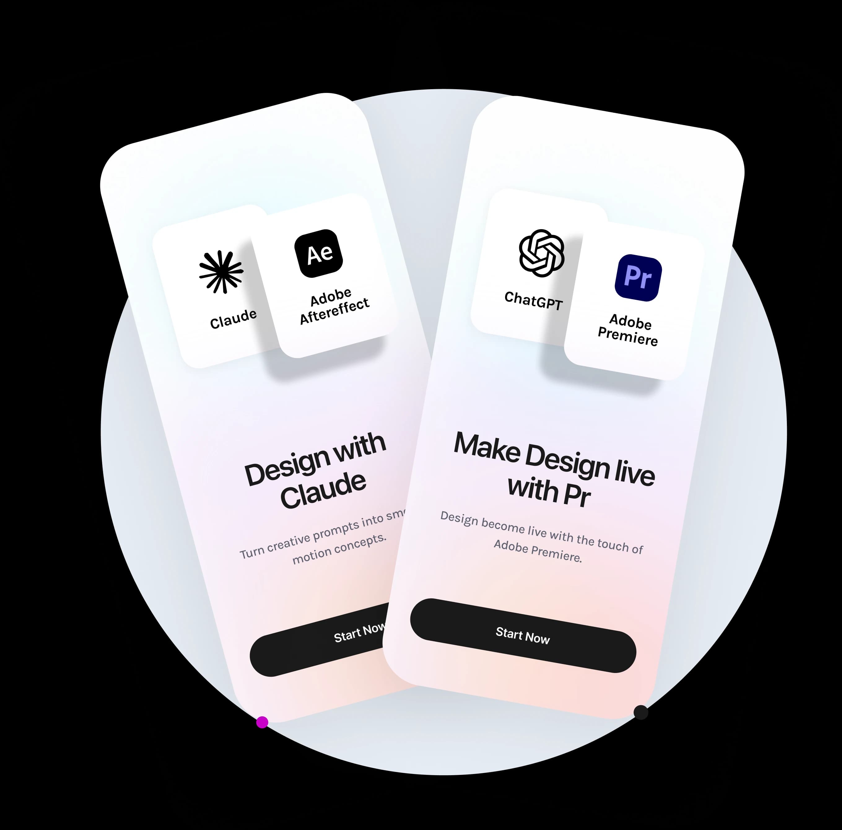 Animated brand interfaces across mobile screens